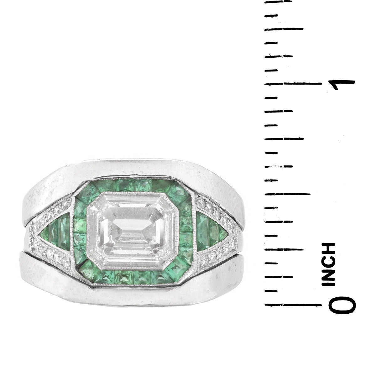 Man's 2.02ct Diamond and Platinum Ring