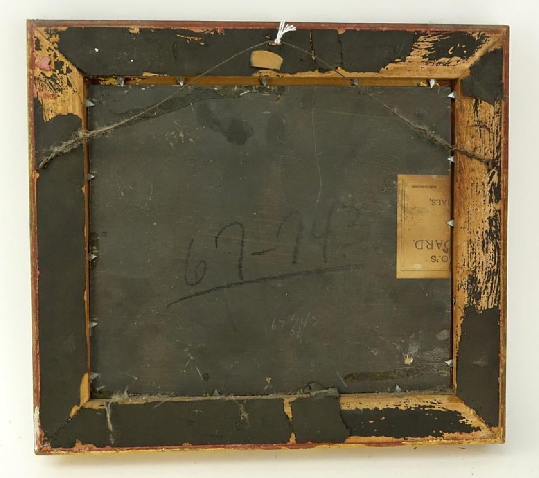19/20th Century Oil of Panel Signed L. Baum