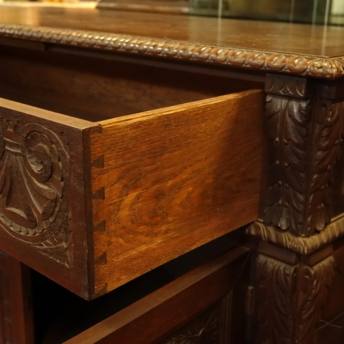 19th Century Renaissance Carved Walnut Cabinet