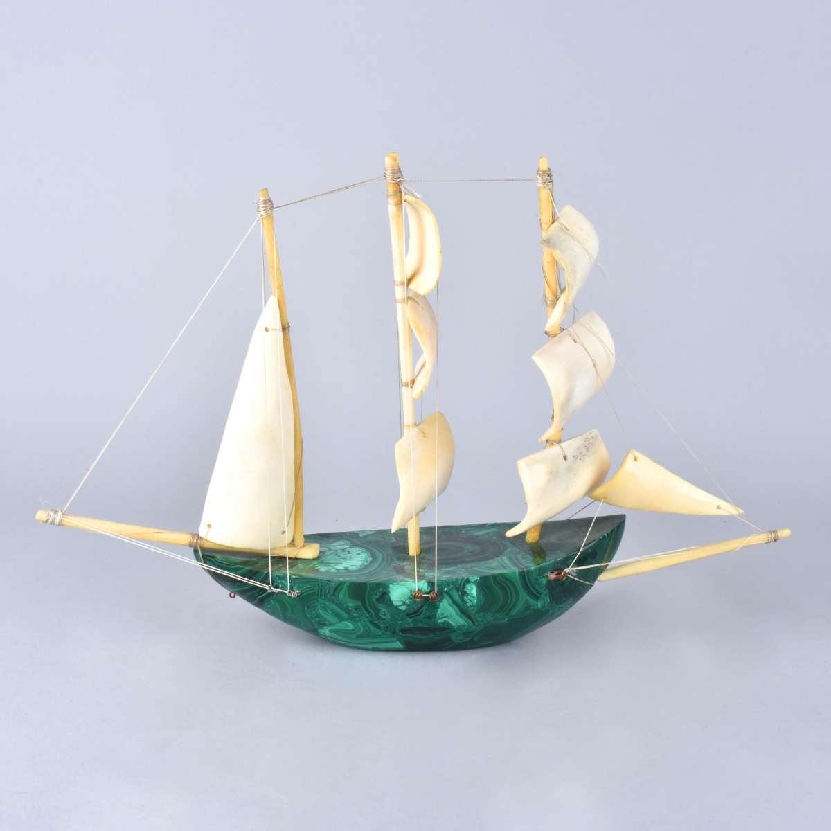 Malachite sail Boat