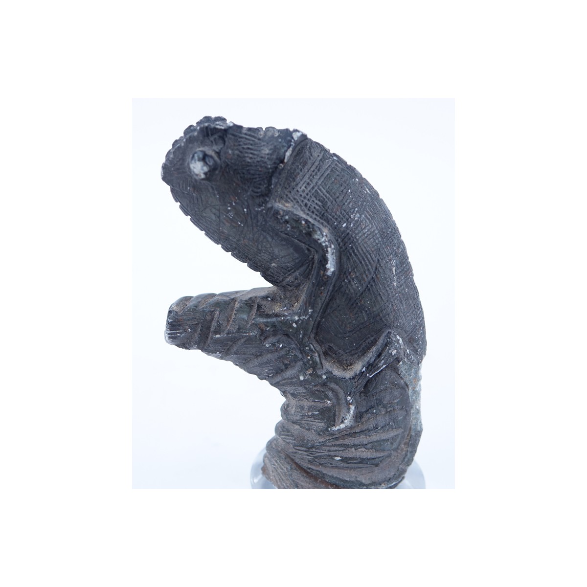 Ancient Stone Carving "Chameleon" Unsigned. Losses, condition com
