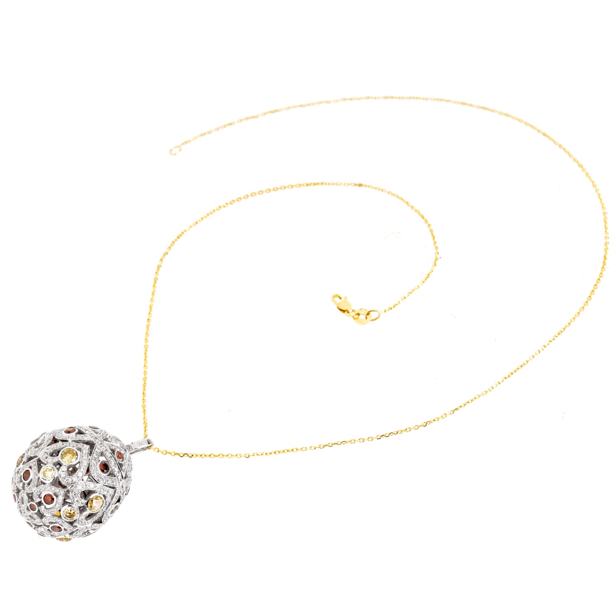 Diamond and 18K Pendant Necklace