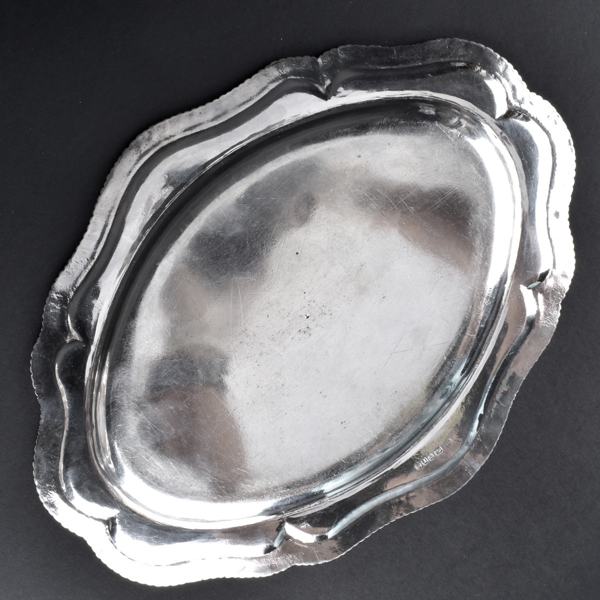 Pair of English Sterling Silver Oval Dishes