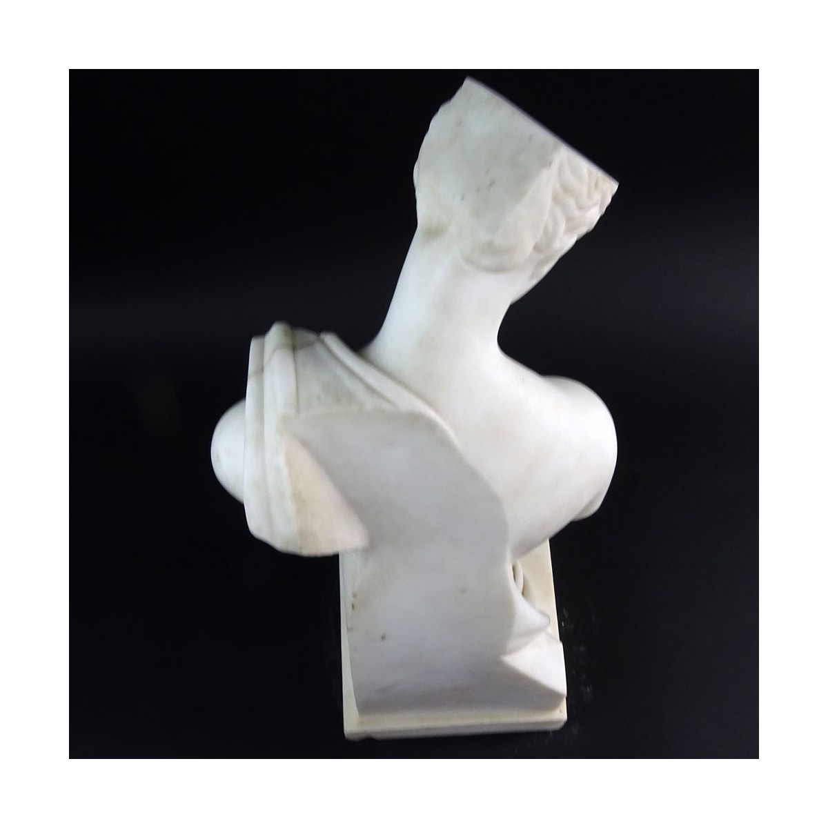 Mid 20th Century Carved Marble Classical Figure. U