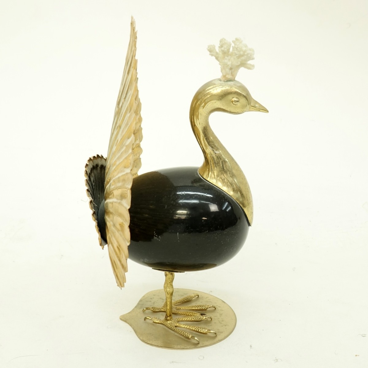 Antonio Pavia Ostrich Egg Bird Sculpture