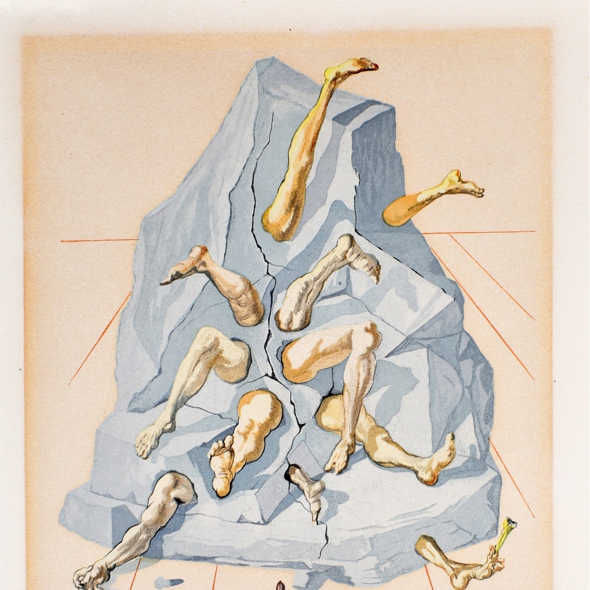 Salvador Dali (1904 - 1989) Color Engraving