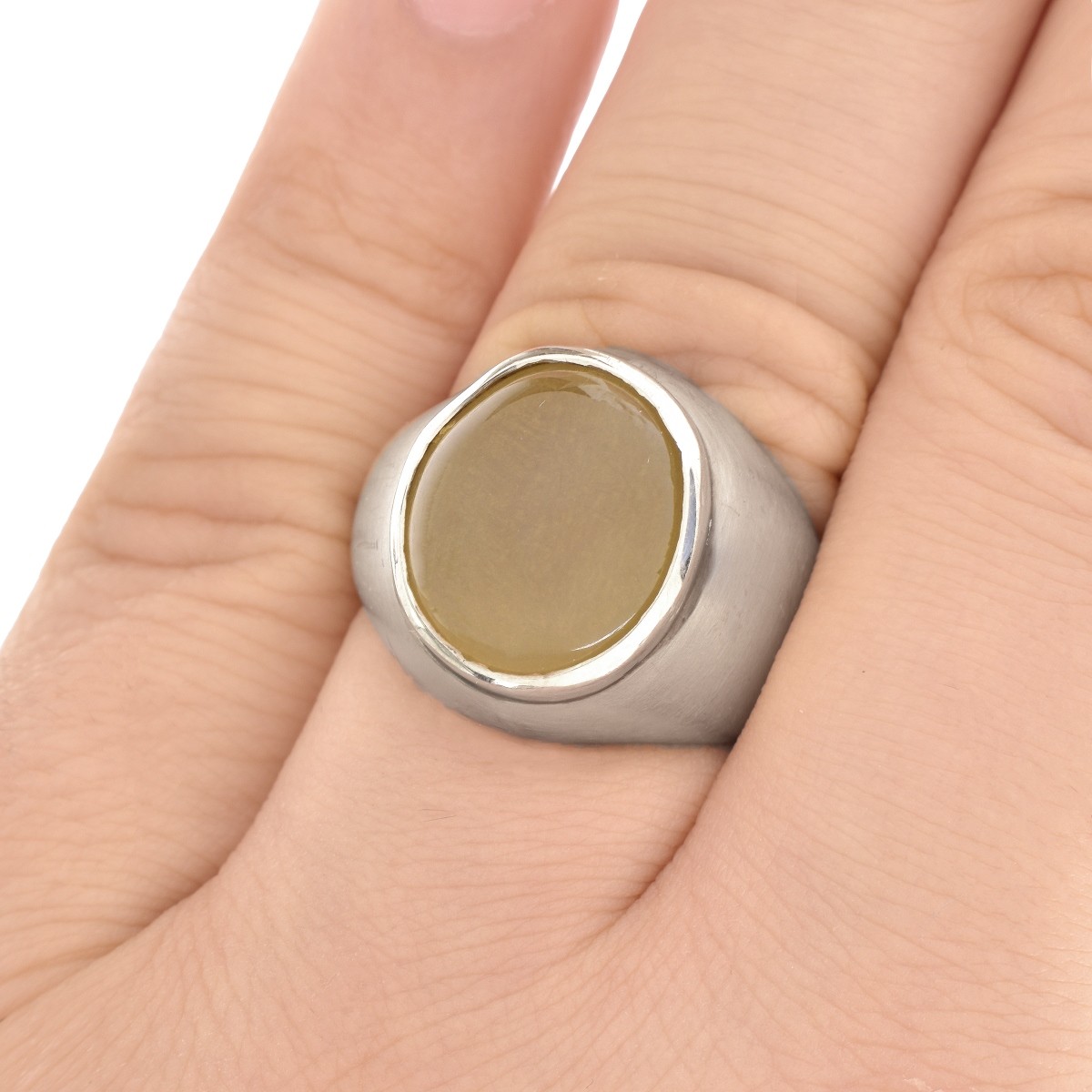 Man's Cat's Eye and 14K Ring