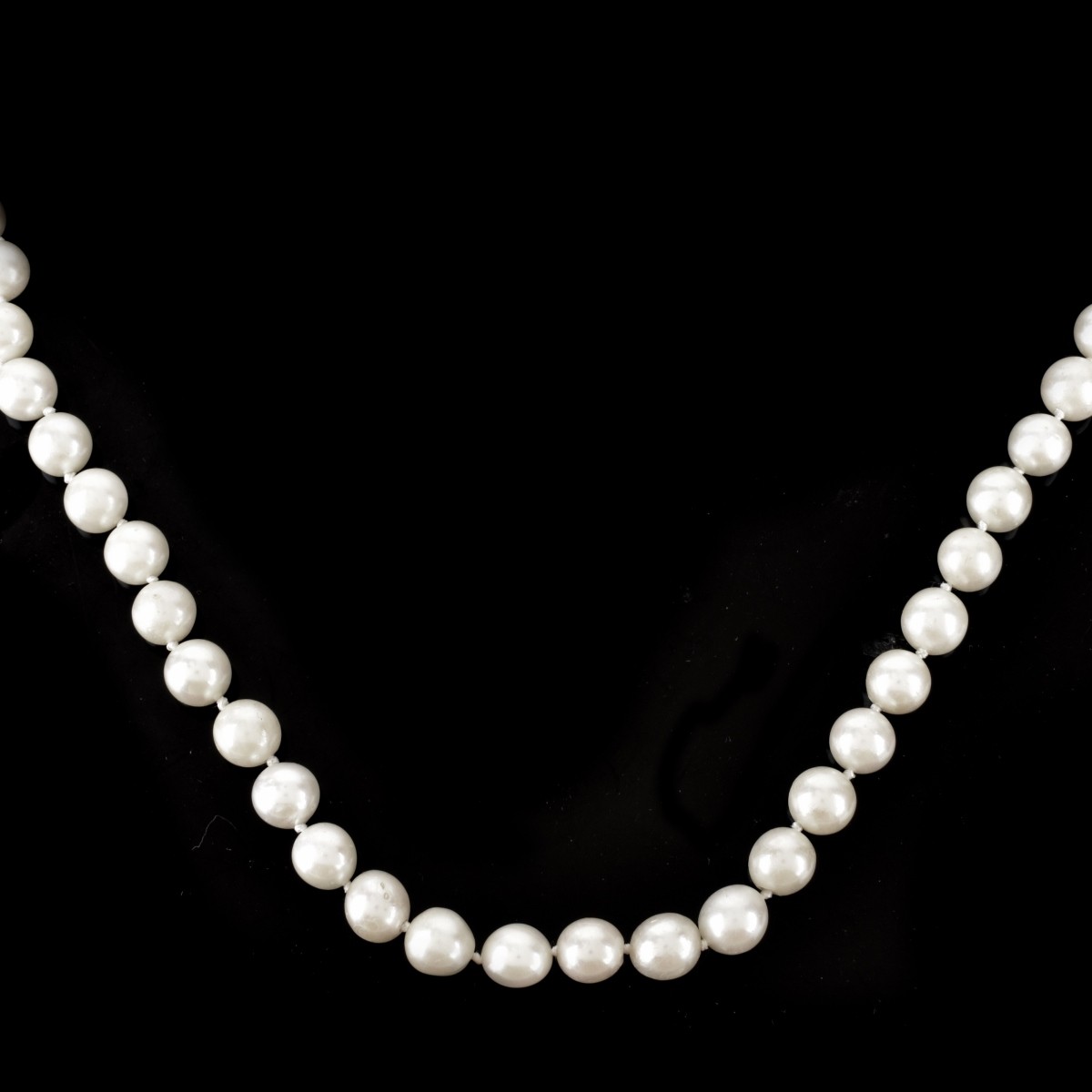 Two (2) Vintage 9.0mm Pearl Necklaces