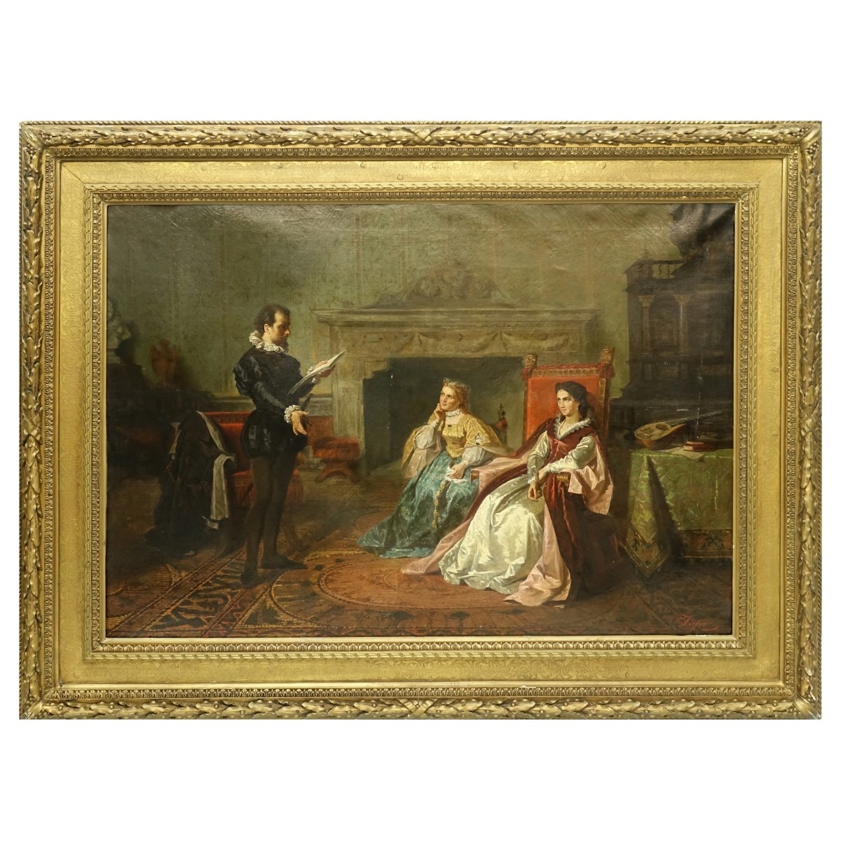 Guiliano Zasso (1833 - 1889) Oil/Canvas