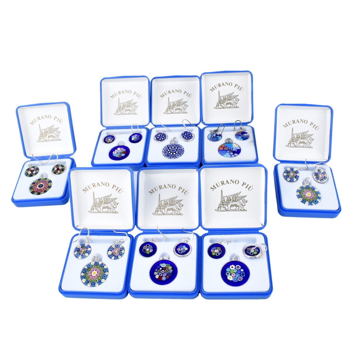 8 Murano Jewelry Sets