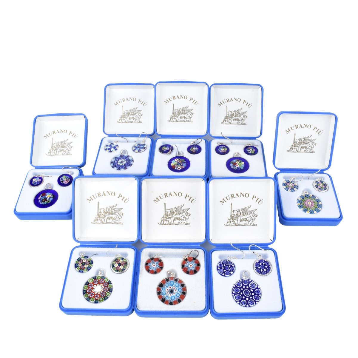 8 Murano Jewelry Sets