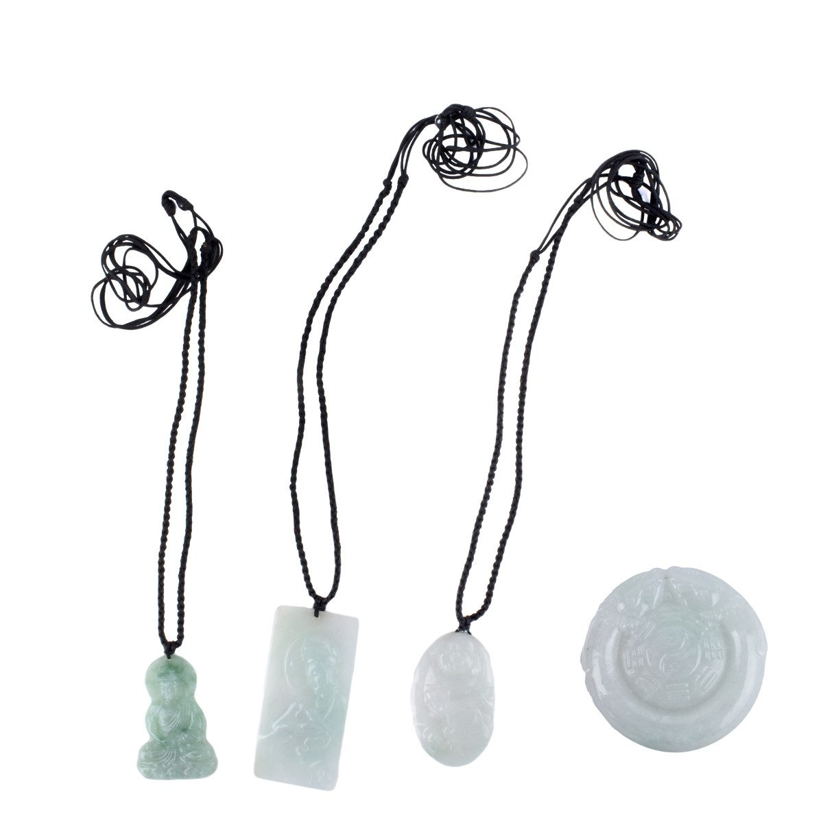 Four Jade Pendant Necklaces