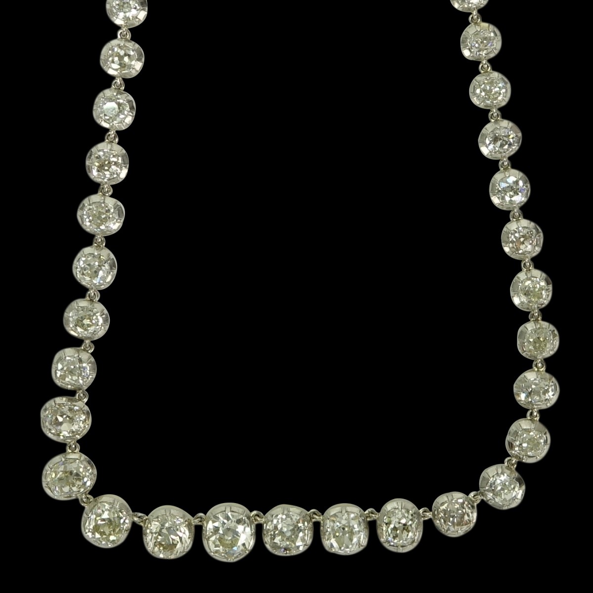35.53ct TW Diamond, 18K and Platinum Necklace