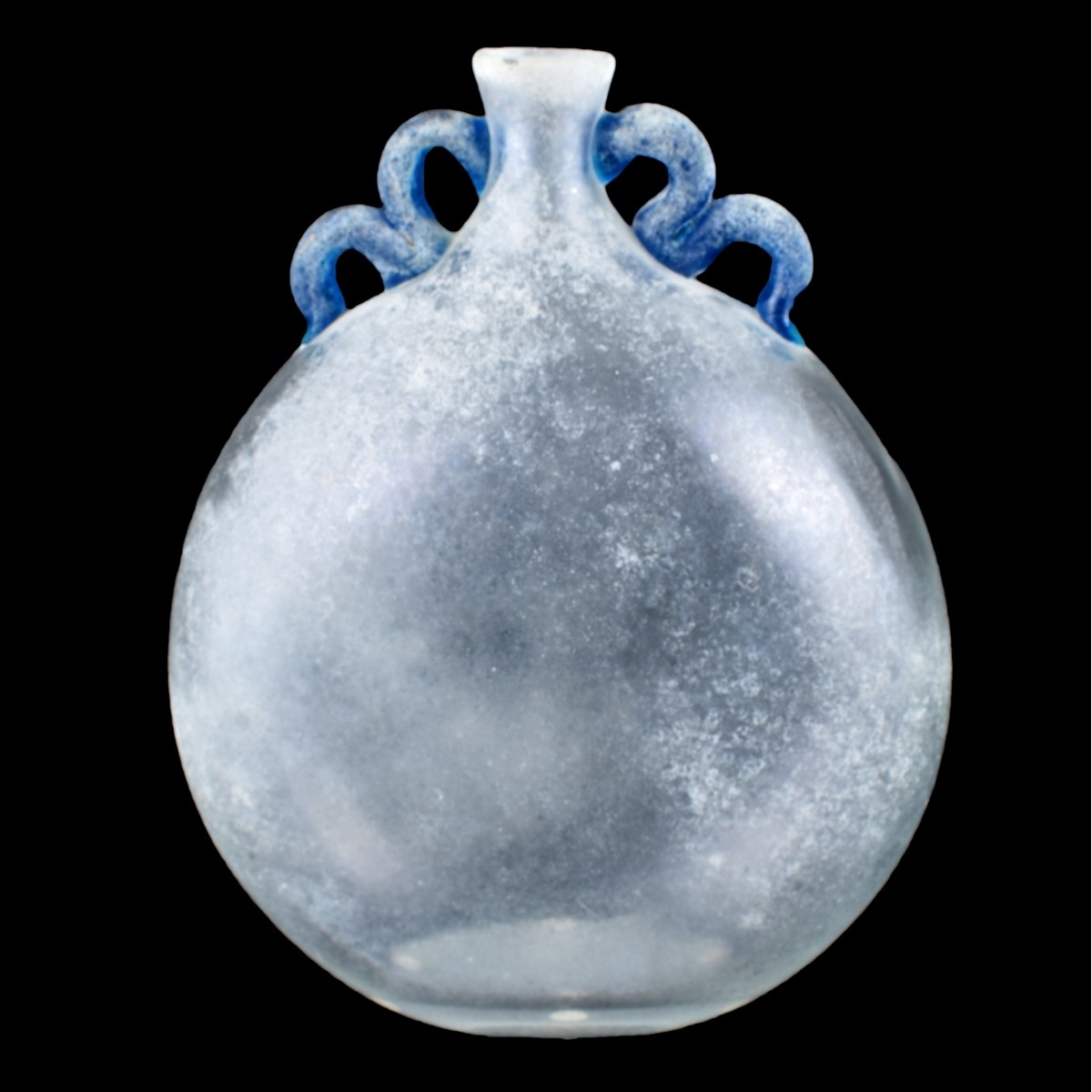 Karl Springer for Seguso Scavo Glass Vase