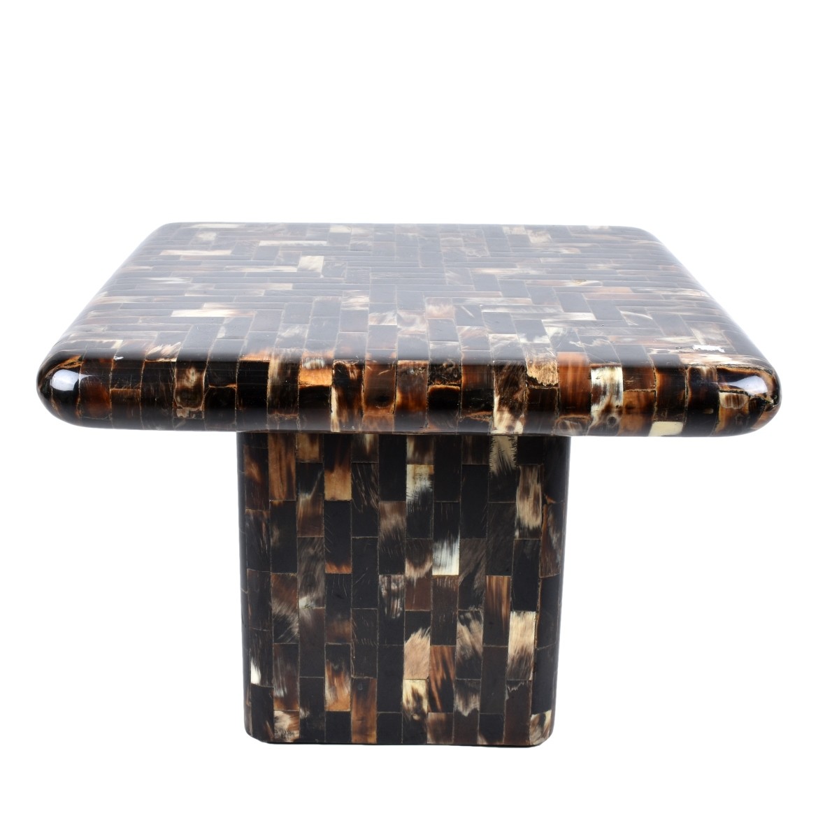 Style of Enrique Garcel Tessellated Horn Tables