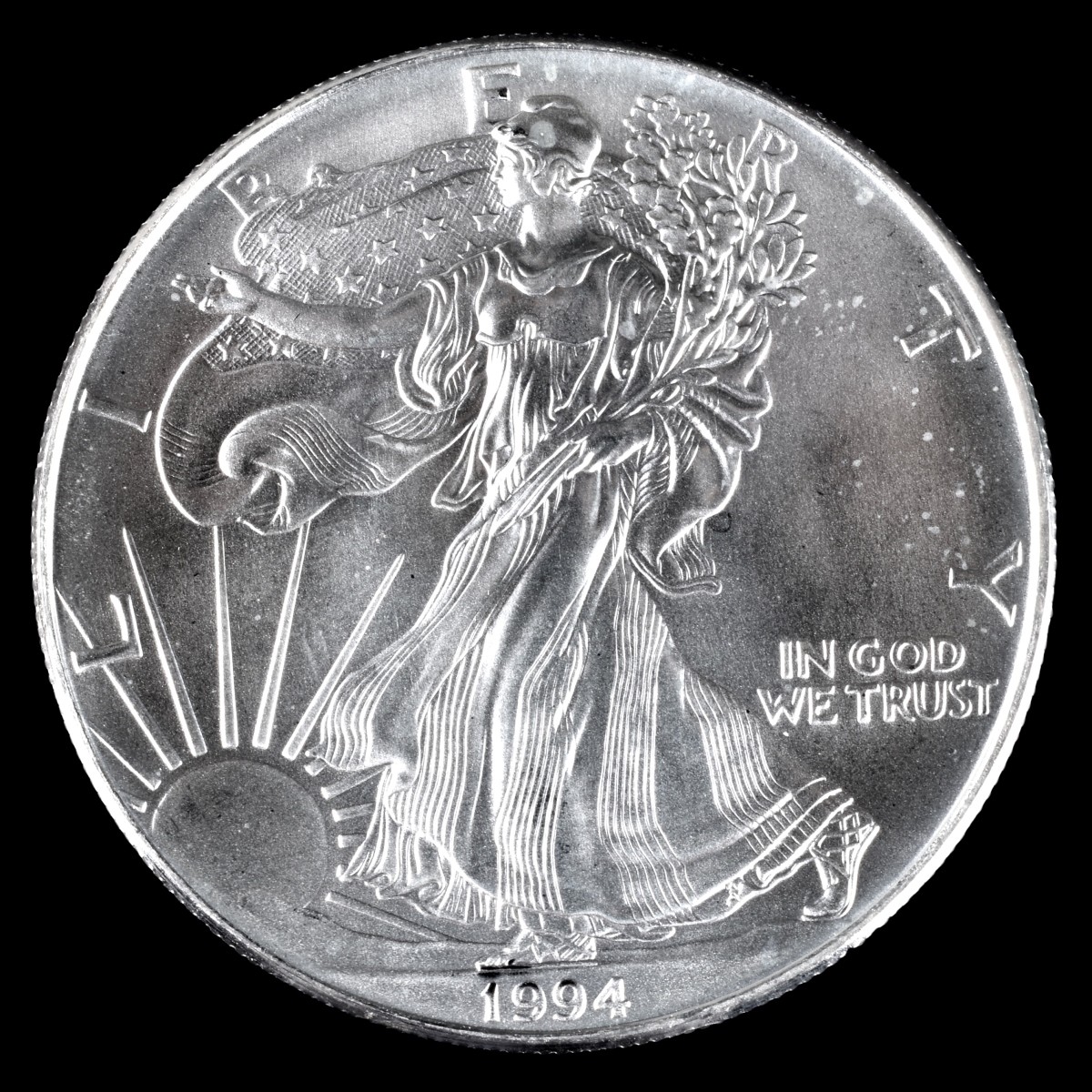 Eighteen 1994 American Silver Eagle Coins