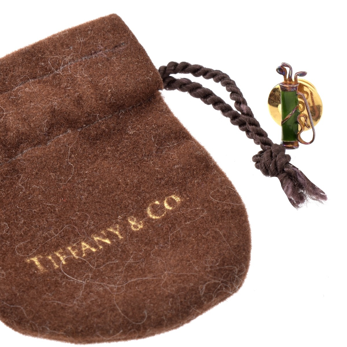 Vintage Tiffany & Co 14K Enameled Tie Tack