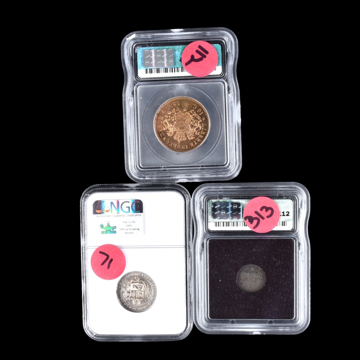 Three (3) Antique Coins
