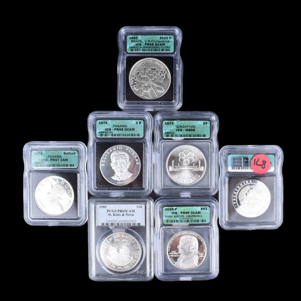 Seven (7) Silver Coins