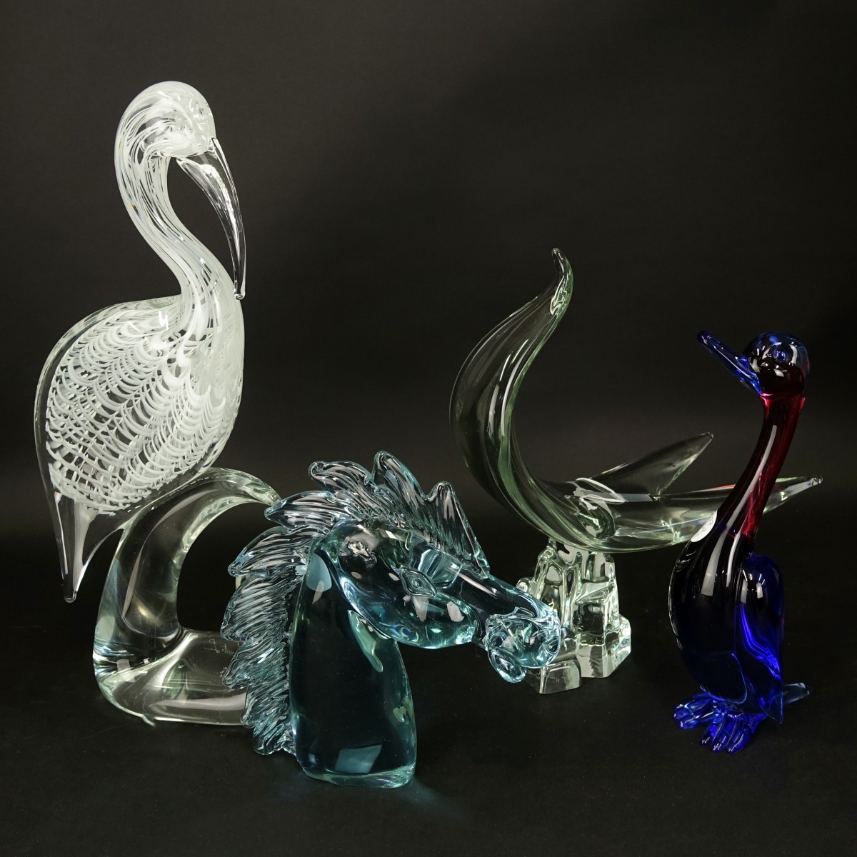 Murano Art Glass Sculptures