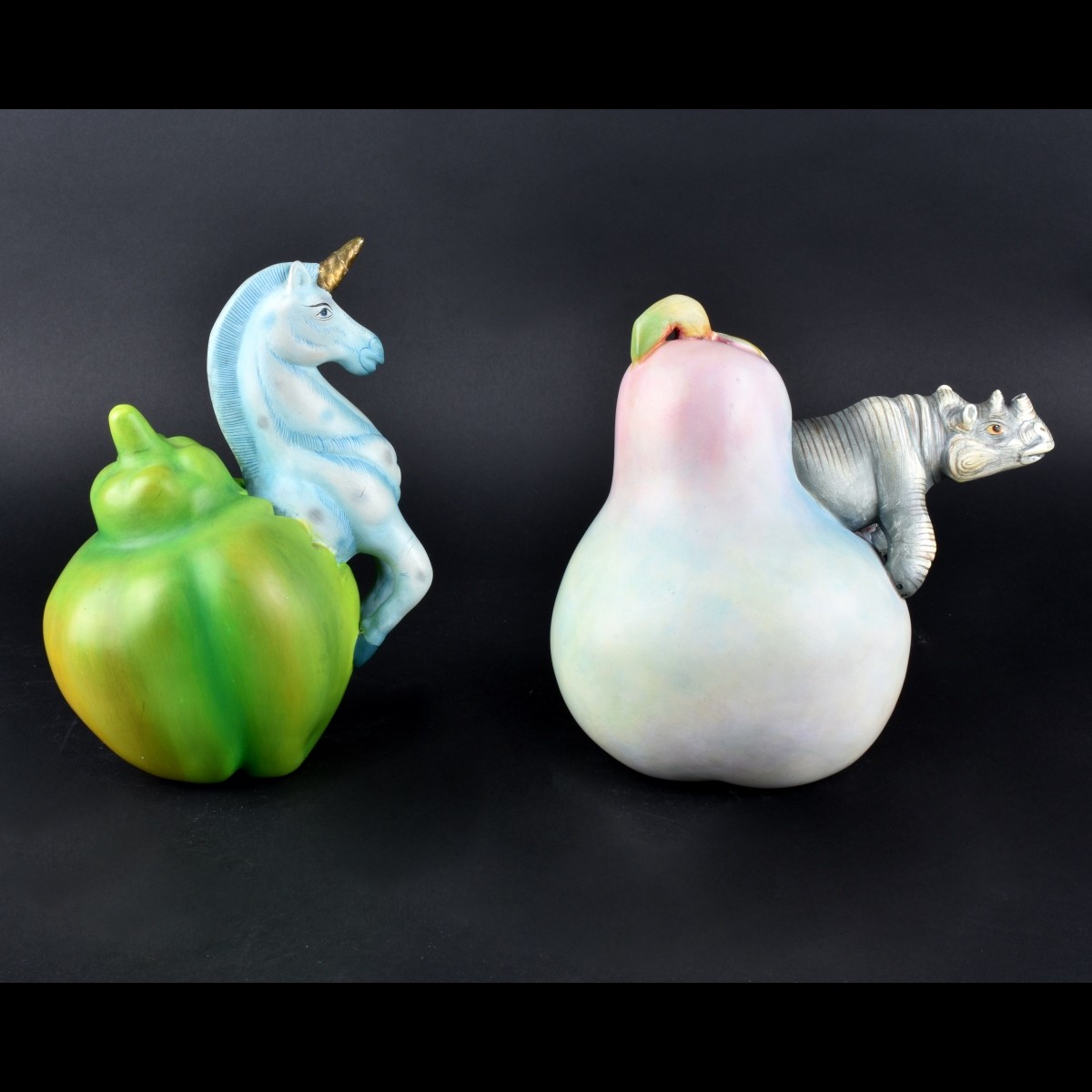 Two Sergio Bustamante Ceramic Figurines