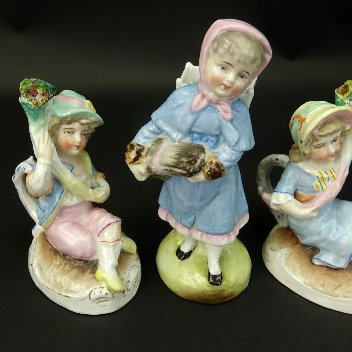 Four (4) Meissen Style Figurines