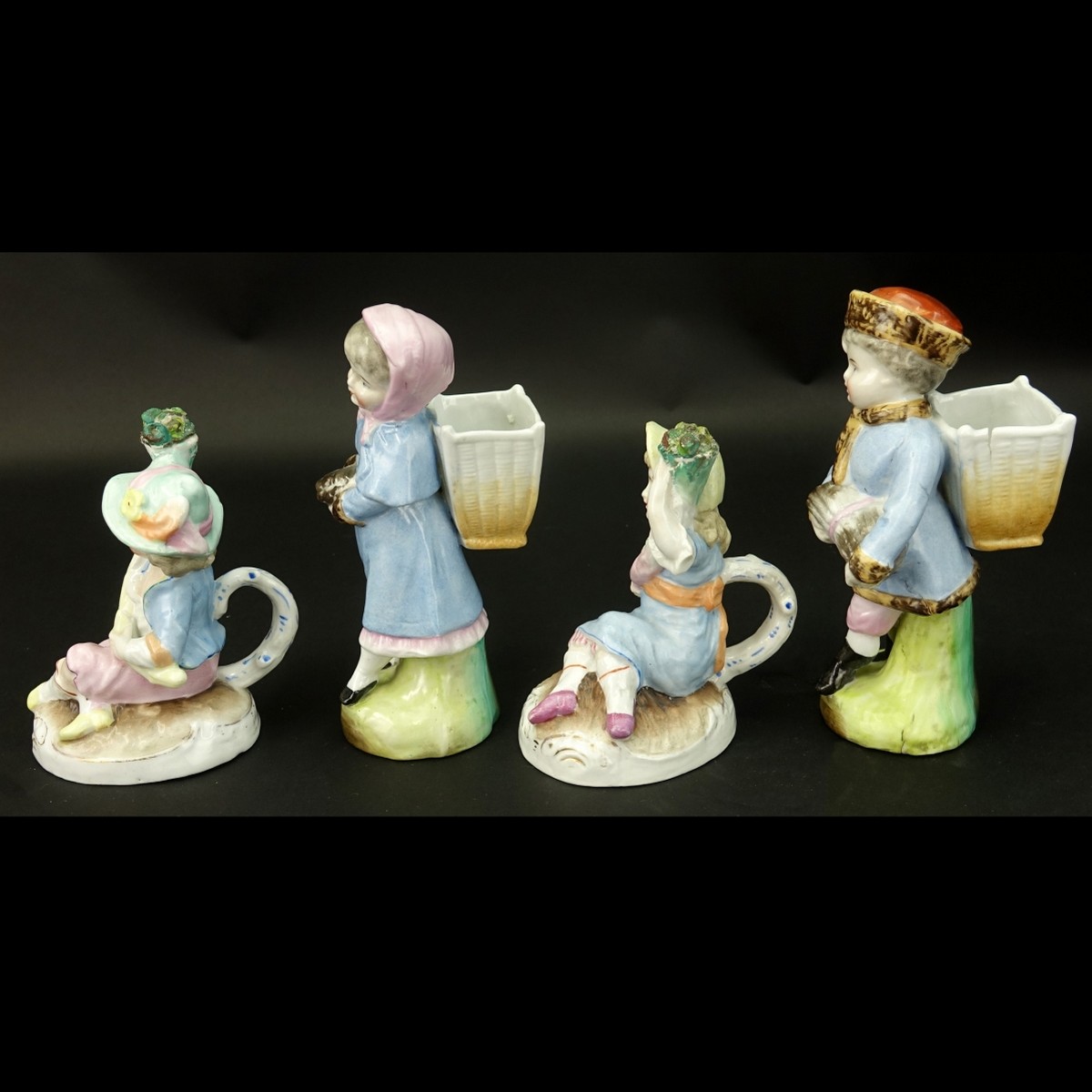 Four (4) Meissen Style Figurines