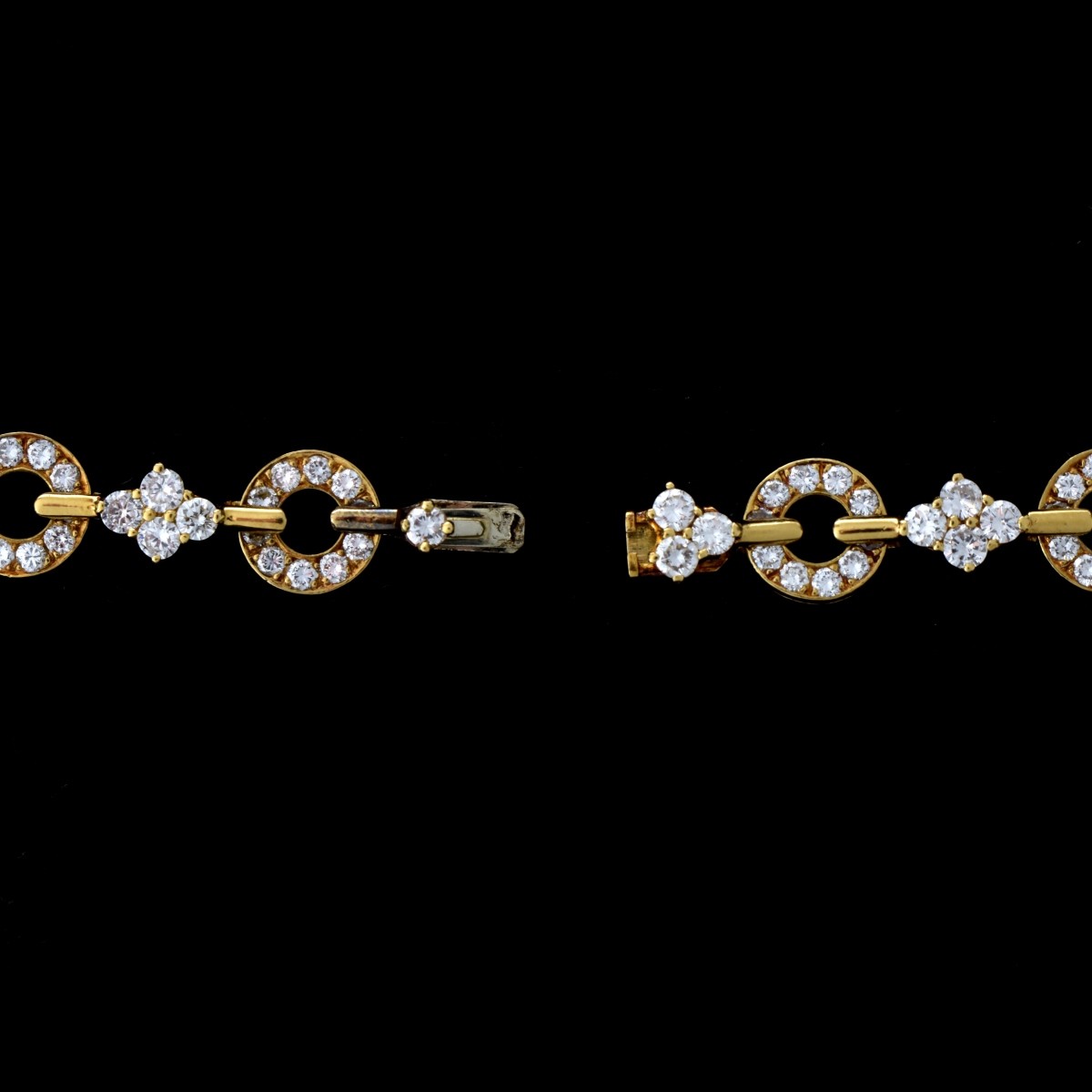 Stunning Black Opal, Diamond and 18K Necklace