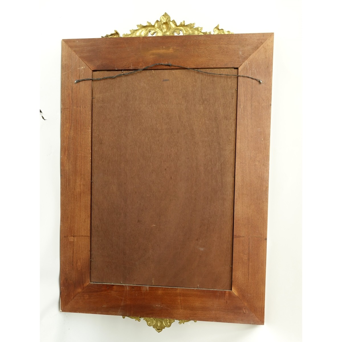 Modern Lacquered Wood Inlaid Wall Mirror