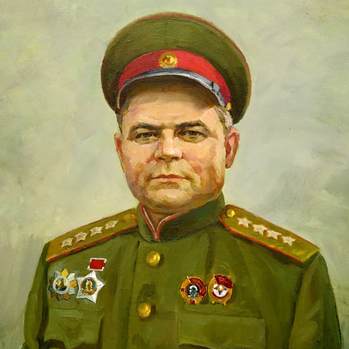 20C Russian O/C, Portrait N Fyodorovich Vatutin