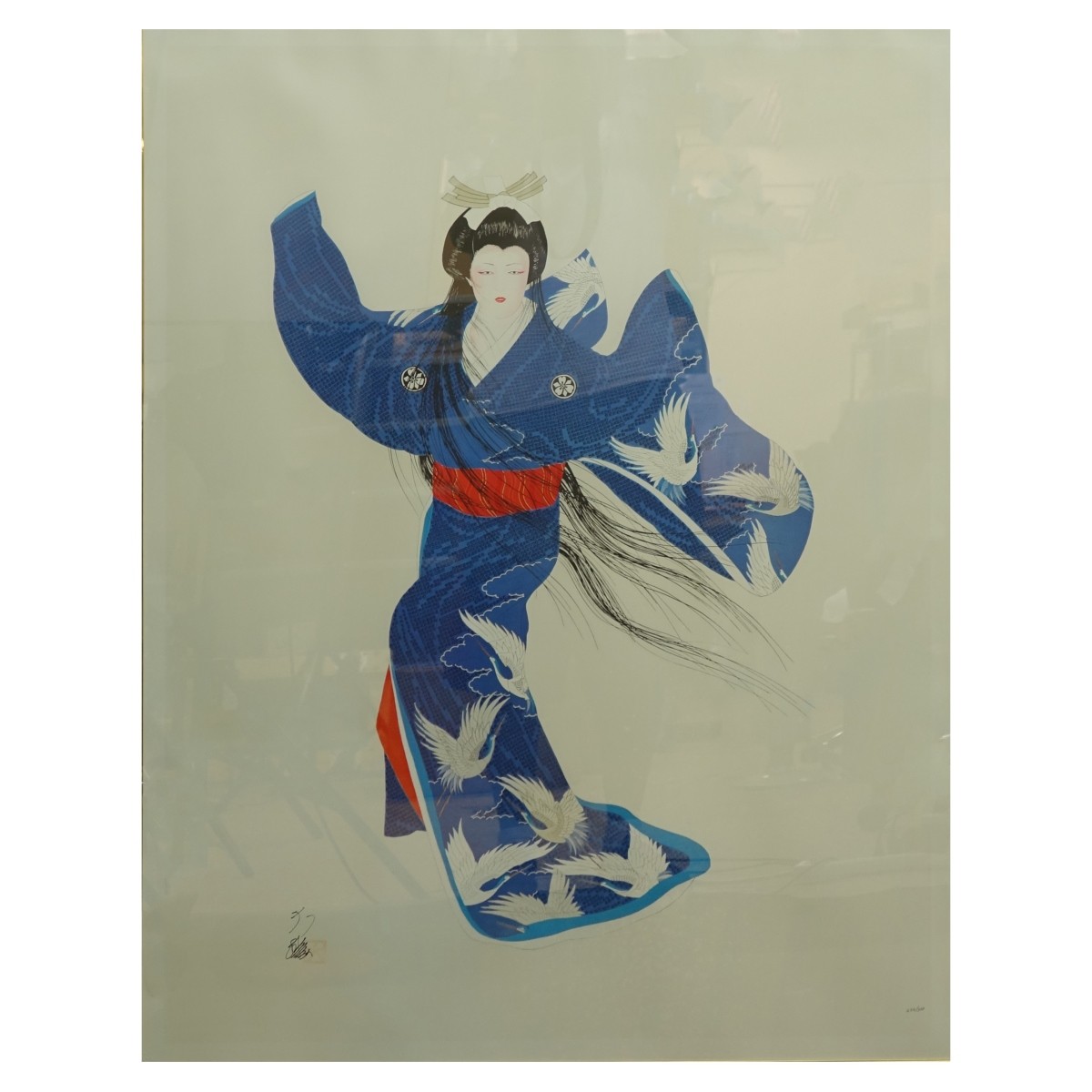 Hisashi Otsuka (1947- ) Geisha Lithograph Signed