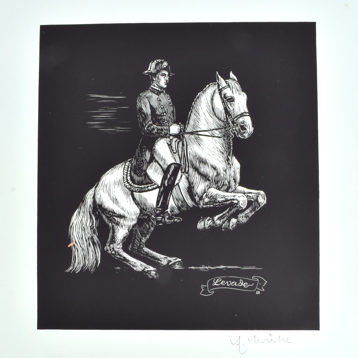 Emil Bröckl (1906- ) Equestrian Wood Engravings