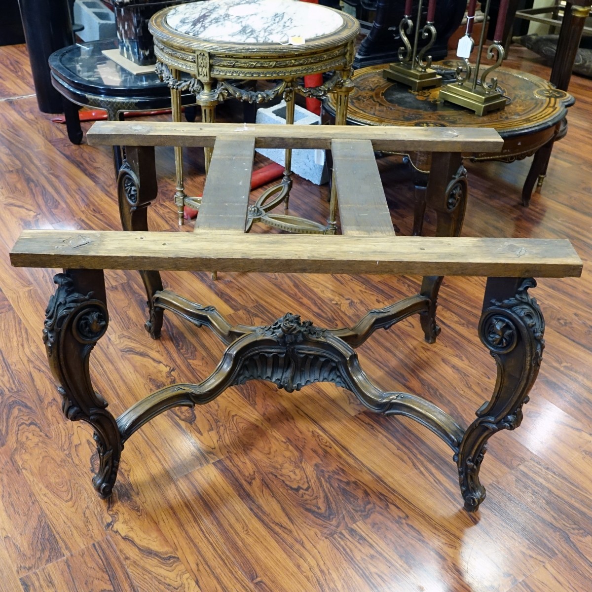 French Carved Table Base