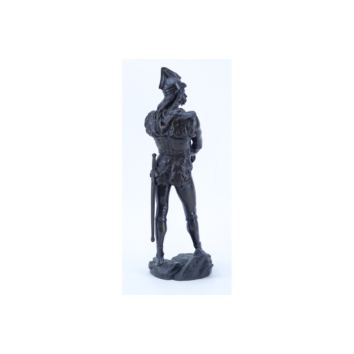 After: Jean Didier Debut (1824-1893) "Vercingetorix" Bronze Sculpture, Sign