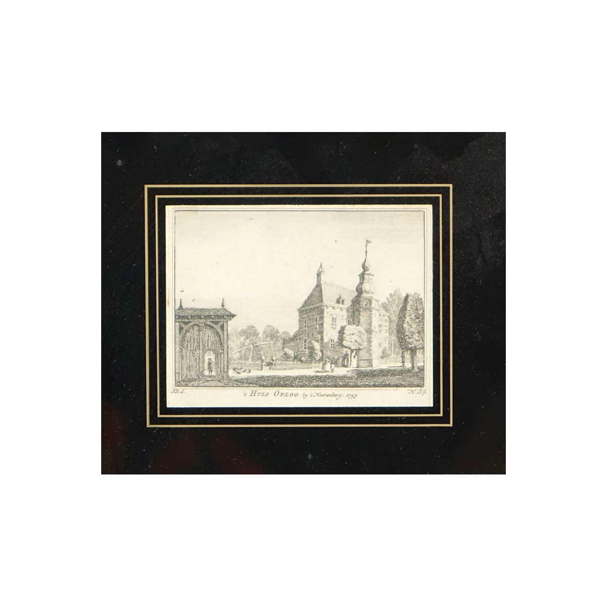 Two (2) Antique Engravings. Comprise: W.H. Bartlett "Palace and Old Church,