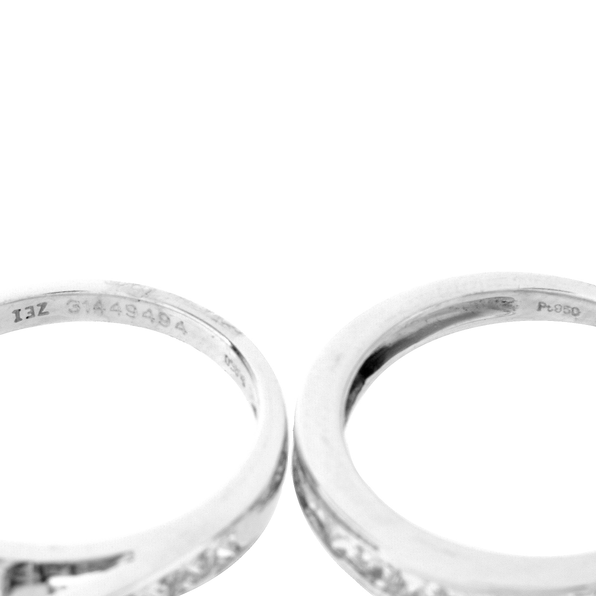 Diamond and Platinum Wedding Rings