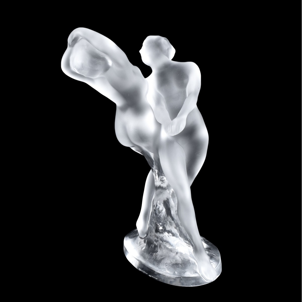 Lalique Crystal Deux Danseuses Figurine