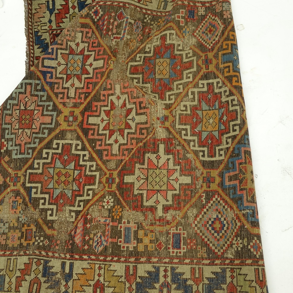 Antique Persian Caucasian Shirvan Rug