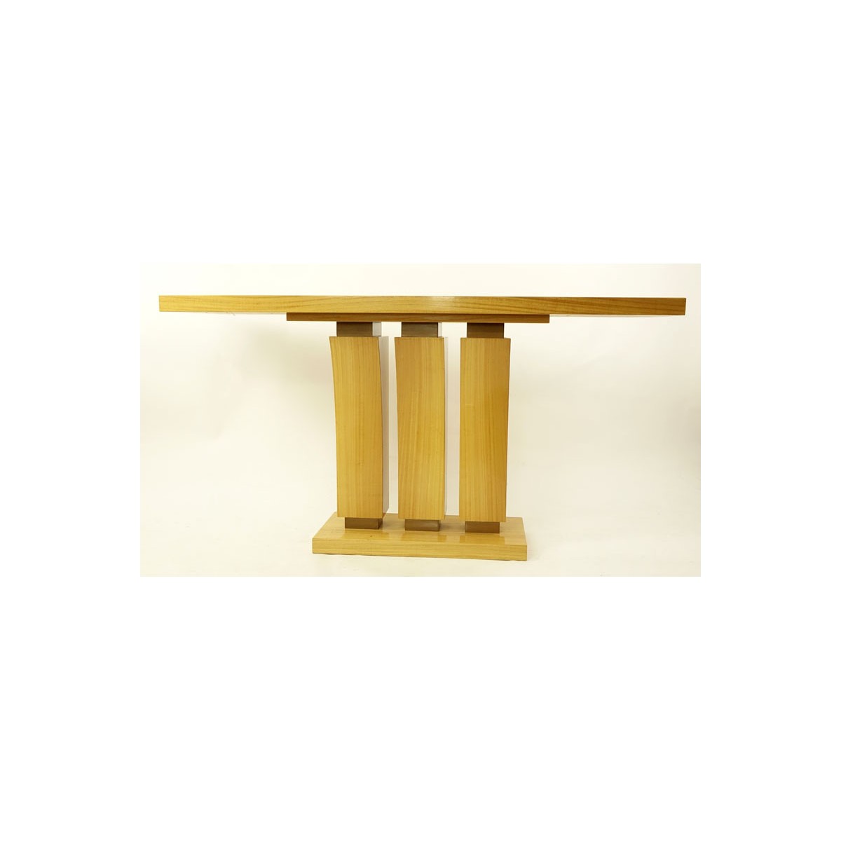 Modern Art Deco Style Satinwood Console Table