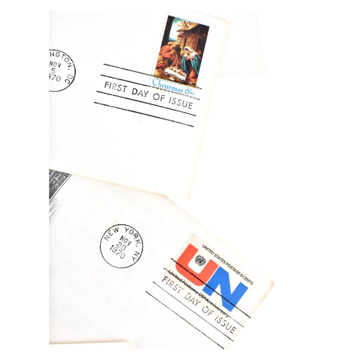 US First Day of Issue Stamped Envelopes