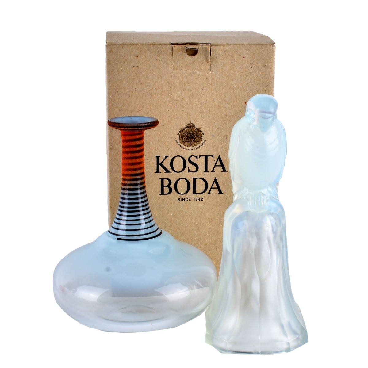 Two Crystal Figurines Kosta Boda - Val St Lambert