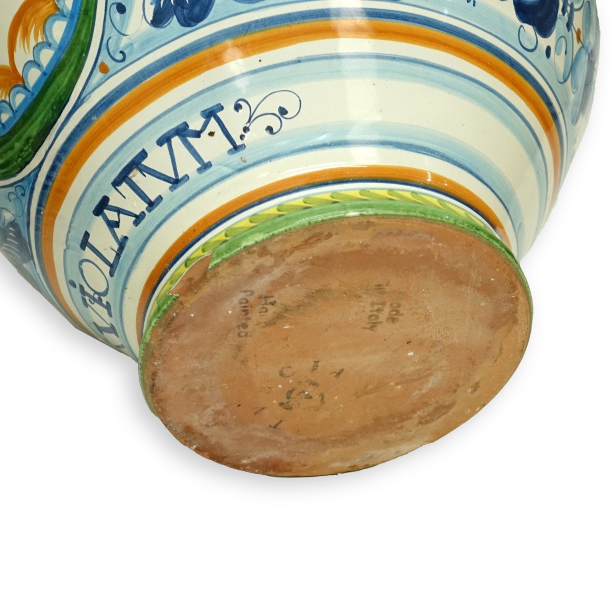 Three Majolica Pottery Vases