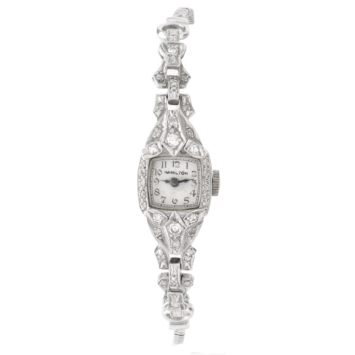 Lady's Hamilton Diamond and 14K Watch