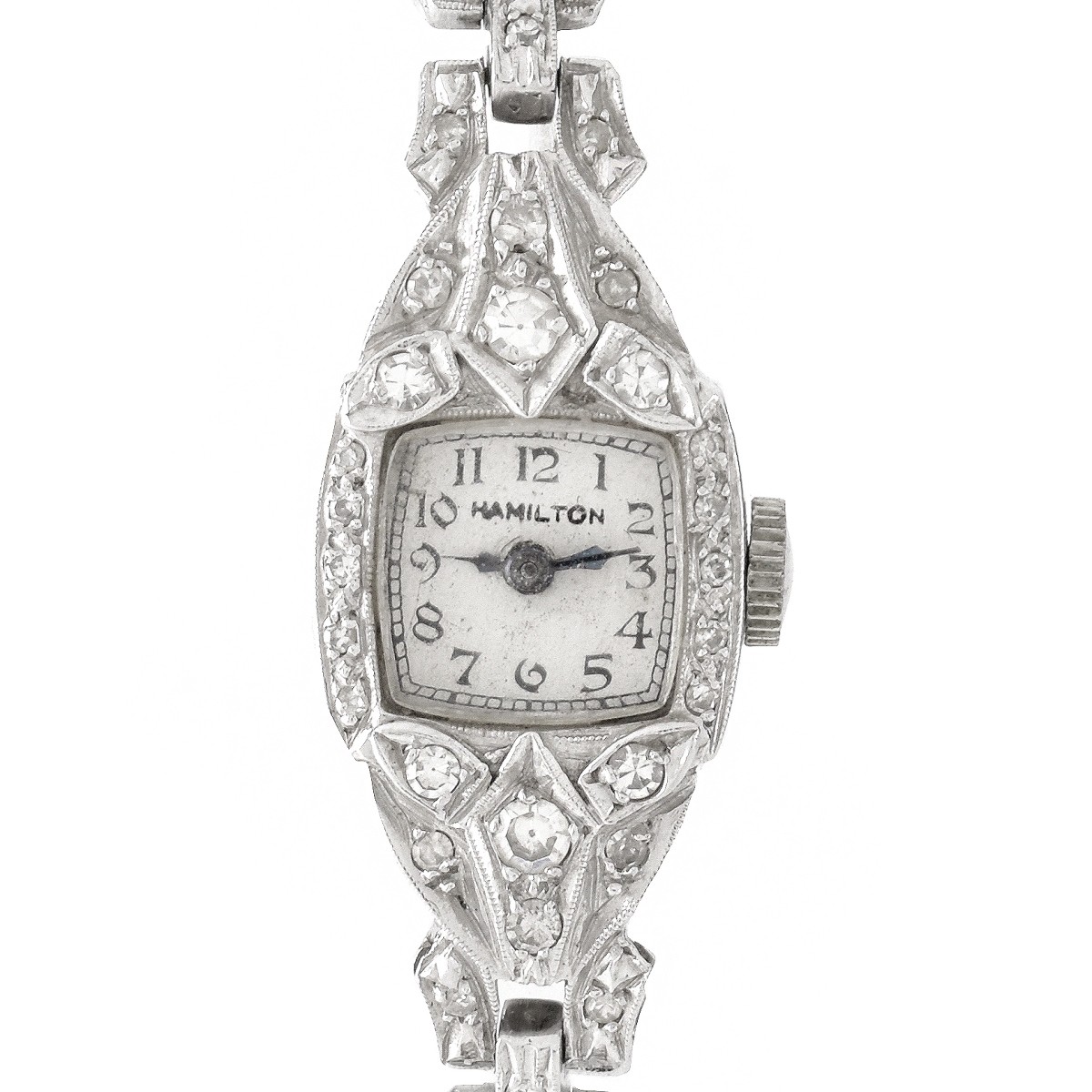 Lady's Hamilton Diamond and 14K Watch