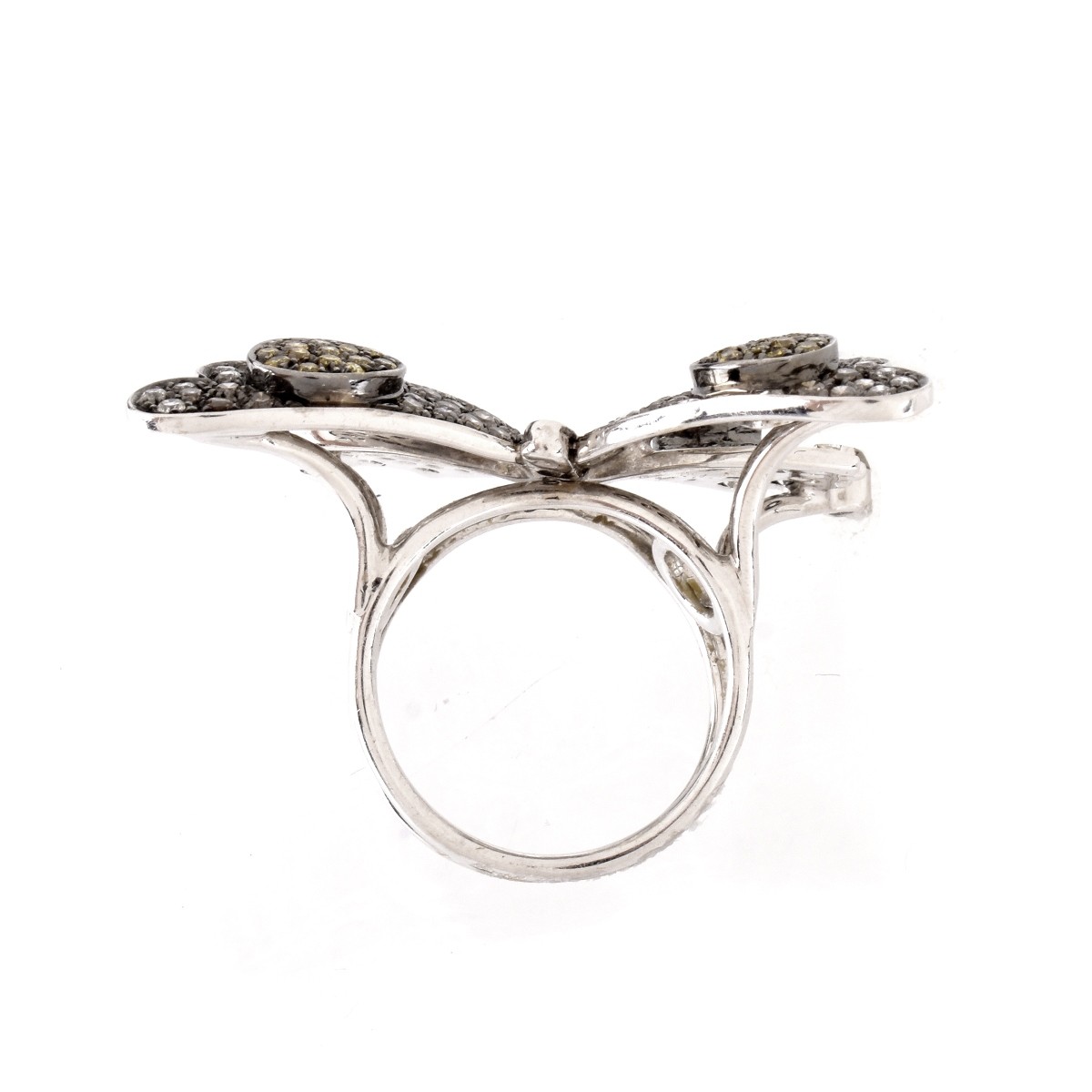 Diamond and 18K Butterfly Ring