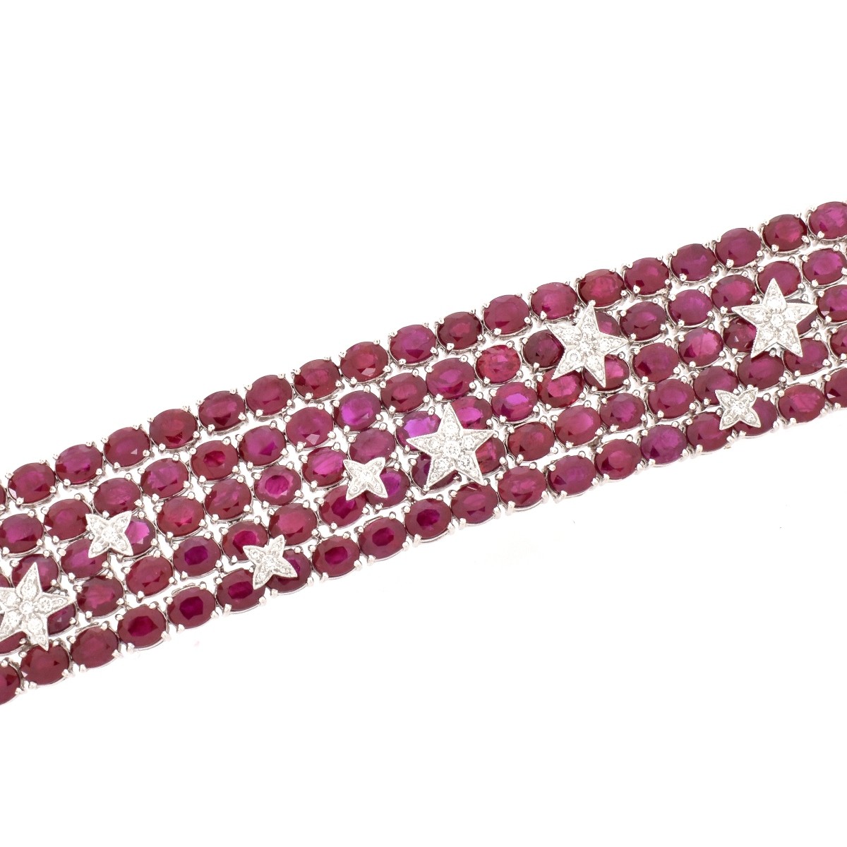 Burma Ruby, Diamond and 18K Bracelet