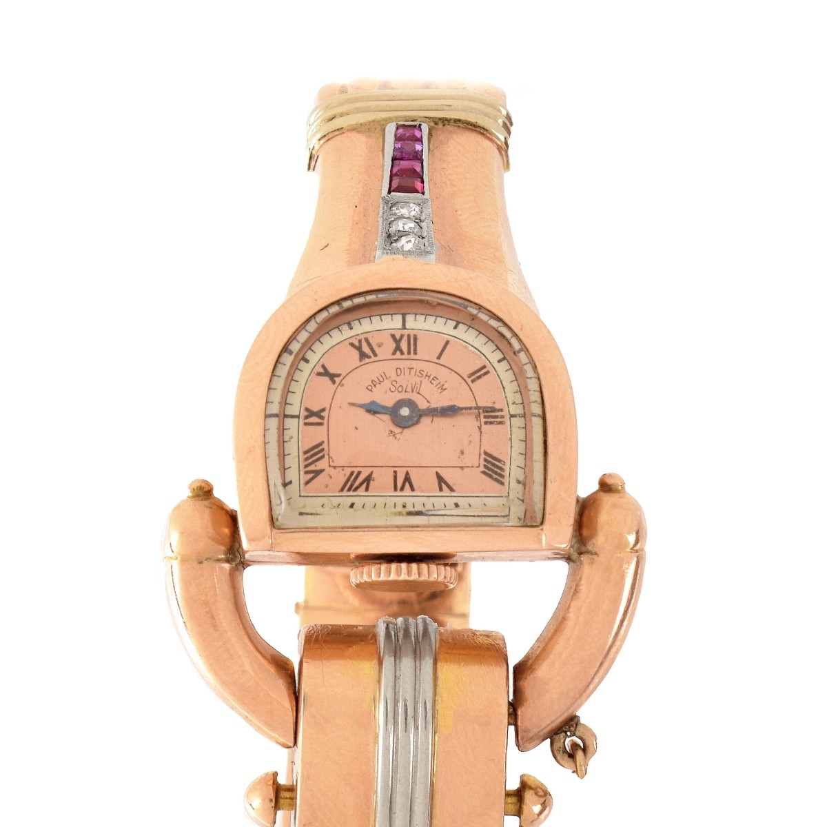 Retro Pink Gold Bracelet Watch