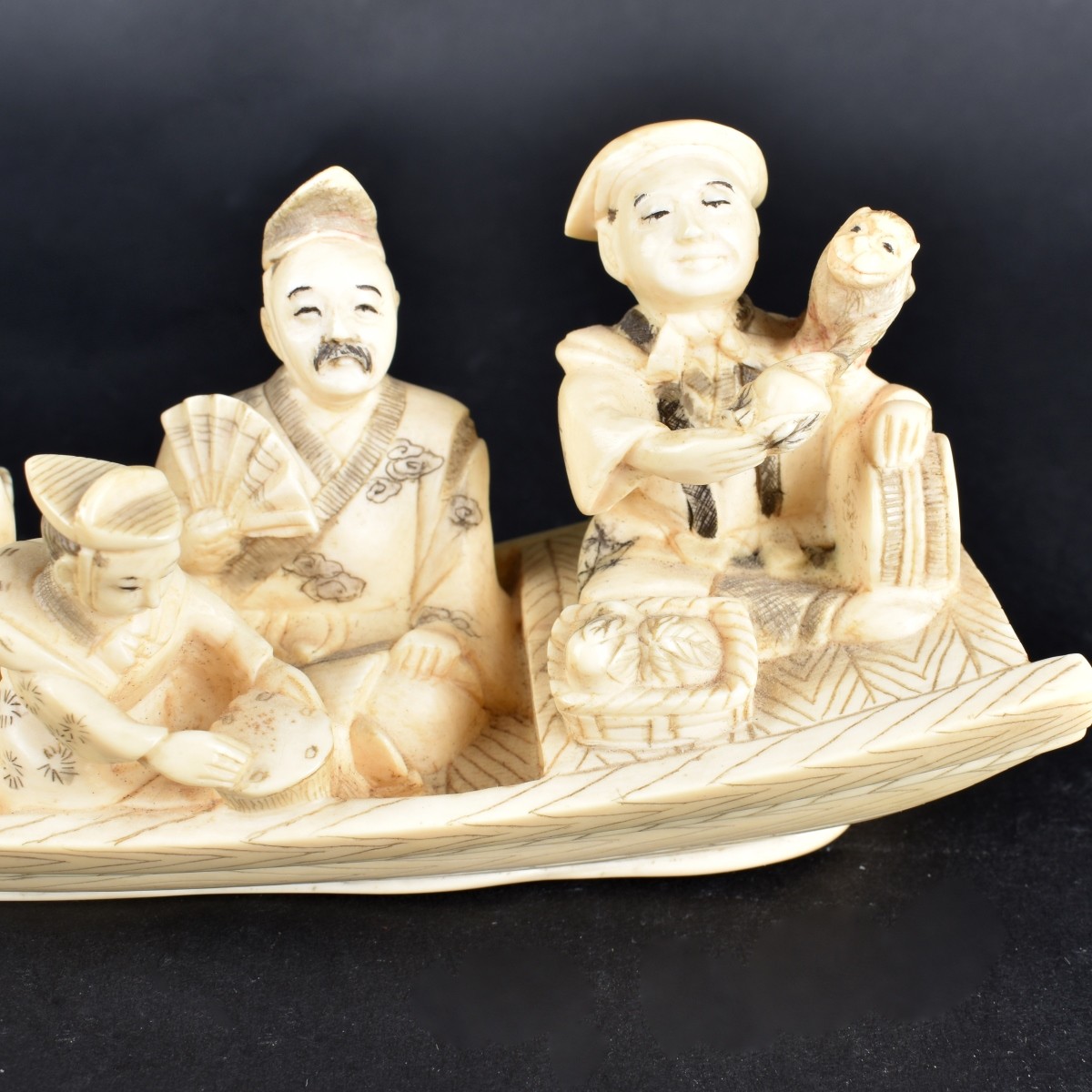 Chinese Ivory Boat