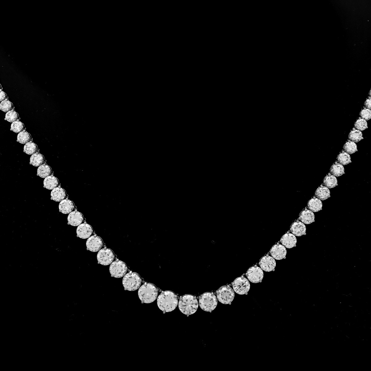 45.62ct TW Diamond and 18K Necklace