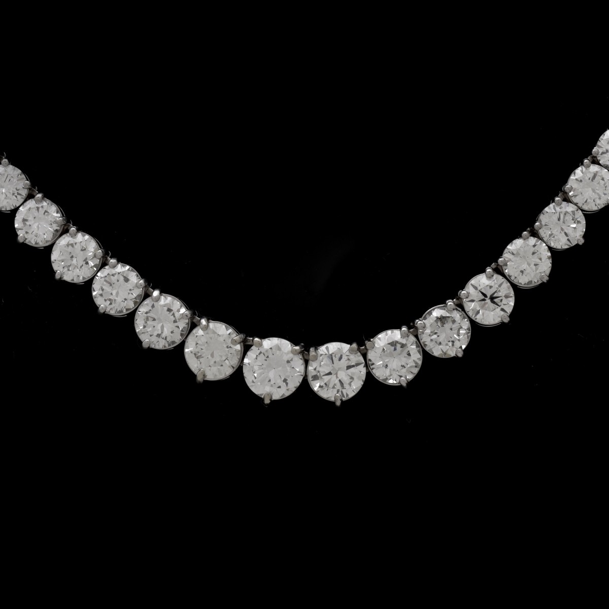45.62ct TW Diamond and 18K Necklace